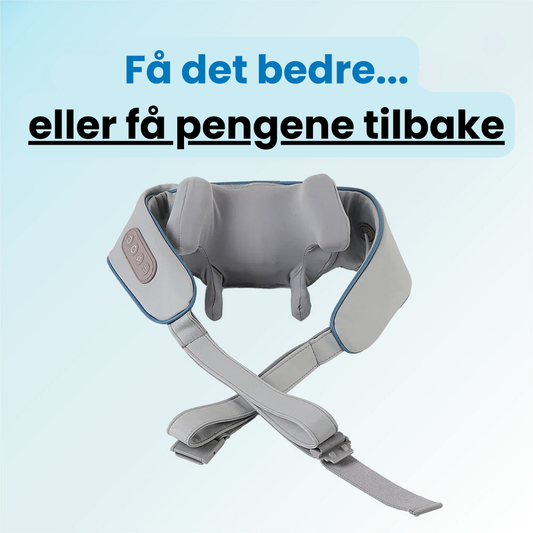 Flusia® Shiatsu MassagePro - Intelligent termomassasjeapparat inkl. festestropp